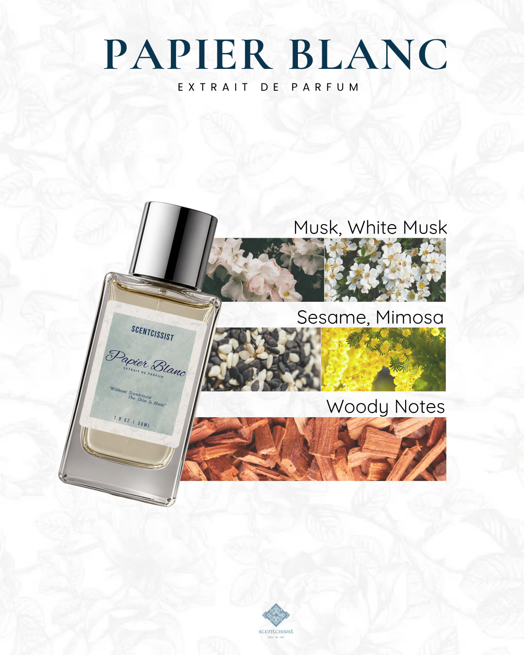 Papier Blanc 30ml Extrait De Parfum